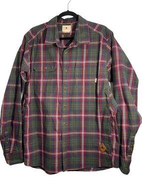 Burton Plaid Long Sleeve Button Down Shirt